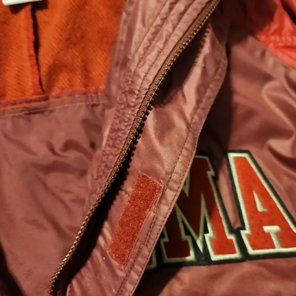 Vintage 90s Nike Team Sports Alabama Crimson Tide Windbreaker Jacket Mens Medium